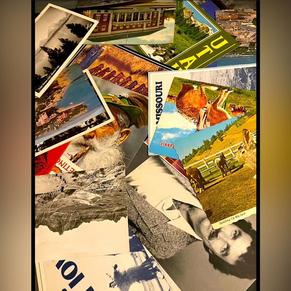 Vintage postcard lot 25 random vintage postcards junk journal scrapbooking